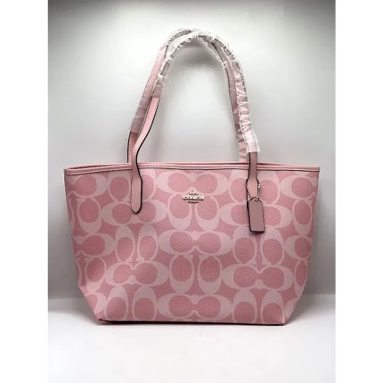 COACH CITY POWDER PINK TOTE BAG