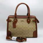 COACH DARCIE CARRYALL SIGNATURE CROSSBODY BAG