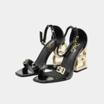 DOLCE & GABBANA BLACK KEIRA GOLD DG LOGO