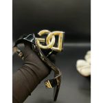 DOLCE & GABBANA BLACK KEIRA GOLD DG LOGO