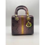 LADY DIOR MINI SNAKE SKIN HANDBAG