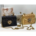 DOLCE & GABBANA DEVOTION SEQUIN BAG