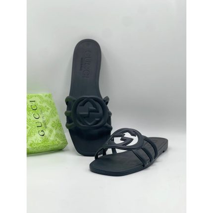 GUCCI WOMENS INTERLOCKING G SLIDE
