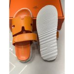 HERMES CHYPRE ORANGE MEDICATED SANDAL
