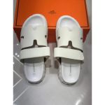 HERMES CHYPRE WHITE MEDICATED SANDAL