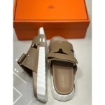 HERMES CHYPRE BEIGE MEDICATED SANDAL