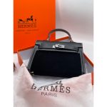 HERMES KELLY 20 PALLADIUM SUEDE