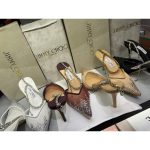 JIMMY CHOO SAEDA 100 CRYSTAL EMBELLISHED ANKLE BRACELET STRAP