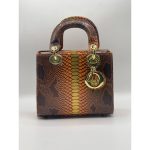 LADY DIOR MINI SNAKE SKIN HANDBAG