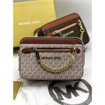MICHAEL KORS JET SET LOGO LIGHT CROSSBODY