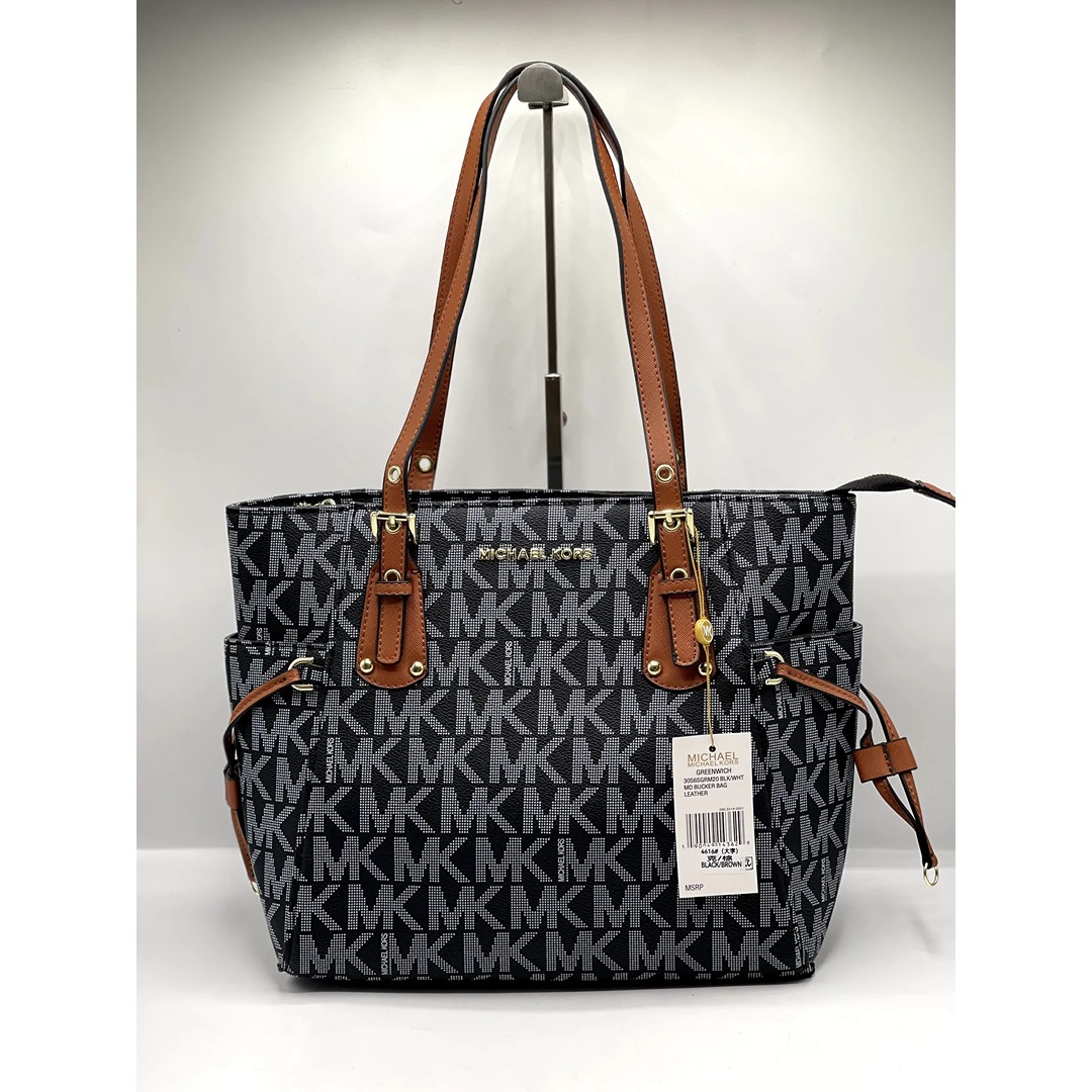 MICHAEL KORS VOYAGER TOTE MK SIGNATURE BAG