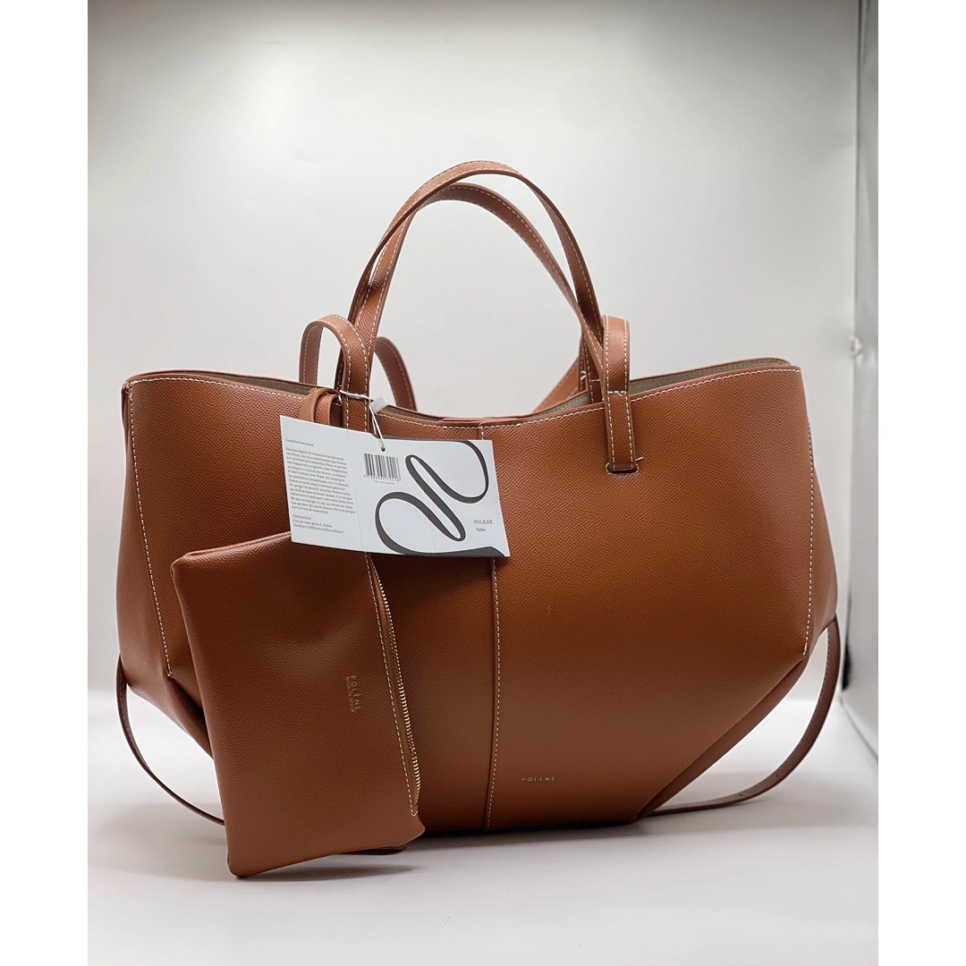 Polène Cyme tote bag LARGE BROWN Polène Cyme tote bag LARGE
