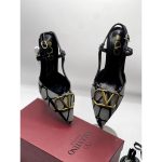 VALENTINO GARAVANI HEEL GREY BLACK