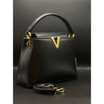 VLN V GOLD LOGO HANDBAG