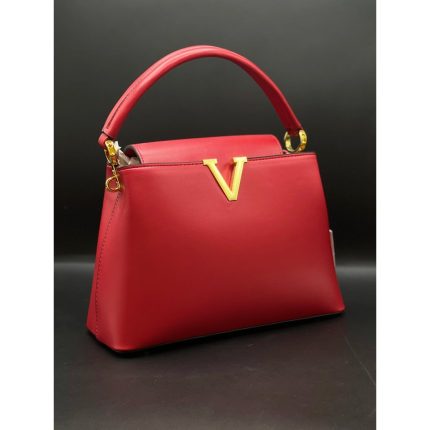 VLN V GOLD LOGO HANDBAG