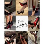 CHRISTIAN LOUBOUTIN MISS Z 100 MM BLACK RED HEEL