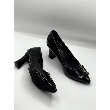 SAINT LAURENT ALL BLACK HEEL