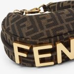 FENDI GRAPHY MINI HOBO FENDI LETTER SHOULDER BAG