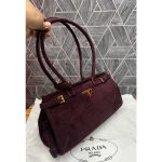 PRADA BONNIE MEDIUM SUEDE SHOULDER BAG