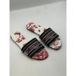 CHRISTIAN DIOR RED-BLACK DWAY SLIDE