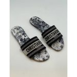 CHRISTIAN DIOR BLACK-WHITE DWAY SLIDE