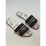 CHRISTIAN DIOR BLACK-LILAC DWAY SLIDE