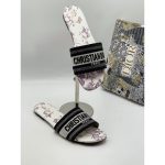 CHRISTIAN DIOR BLACK-LILAC DWAY SLIDE