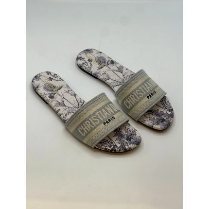 CHRISTIAN DIOR GRAY DWAY SLIDE