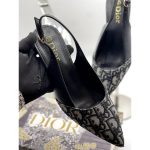 DIOR J'ADIOR SLINGBACK GREY BLACK OBLIQUE