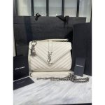 YSL COLLEGE MEDIUM IN QUILTED MONOGRAM