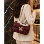 GUCCI GG MINI MARMONT MATELASSE SHOULDER BAG