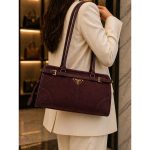 PRADA BONNIE MEDIUM SUEDE SHOULDER BAG