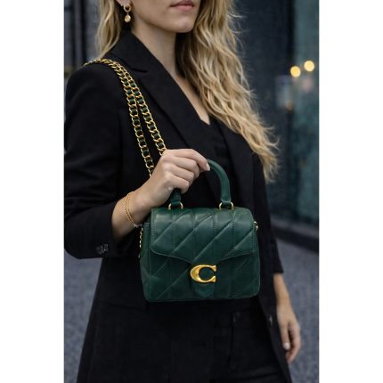 COACH TABBY QUILTED TOP HANDLE BAG