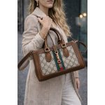 GUCCI JACKIE 1961 SMALL TOTE BAG WITH PISTON CLOSURE