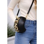 FENDI GRAPHY MINI HOBO FENDI LETTER SHOULDER BAG