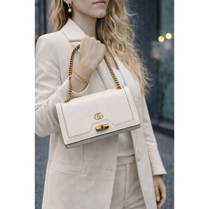 GUCCI DIANA GG MINI CHAIN CROSS BODY BAG