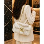 GUCCI GG MINI MARMONT MATELASSE SHOULDER BAG