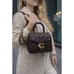 COACH TABBY QUILTED TOP HANDLE BAG