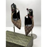 GUCCI GG SLING BACK MONOGRAM GREEN BLACK