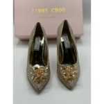 JIMMY CHOO CINDERELLA CRYSTAL GOLDEN HEEL