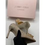 JIMMY CHOO CINDERELLA CRYSTAL GOLDEN HEEL