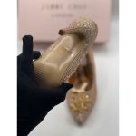 JIMMY CHOO CINDERELLA CRYSTAL ROSE GOLD HEEL