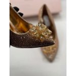 JIMMY CHOO CINDERELLA CRYSTAL ROSE GOLD HEEL