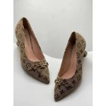 LOUIS VUITTON MONOGRAM PATTERN BEIGE PUMPS